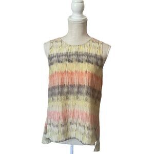 Parker | EUC Women’s PARKER Silk Split Back Tank Top Size Small S